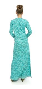 Vestido Em Viscose Sarjada Com Bordado