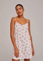 Camisola De Alcinha Estampada Presenteável + Saquinho