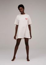 Camisola Feminina Listrada Com Estampa
