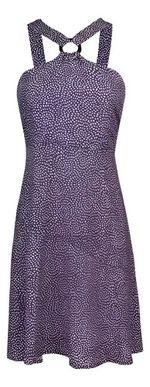 Vestido Curto Godê E Decote Com Argola Estampado