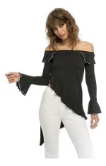 Blusa Assimétrica Manga Longa