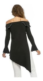 Blusa Assimétrica Manga Longa