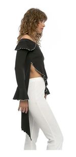Blusa Assimétrica Manga Longa