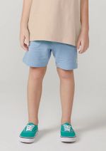 Shorts Infantil Menino Em Malha Texturizada Com Amarração