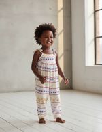 Macaquinho Infantil Menina Estampado Toddler Em Viscose