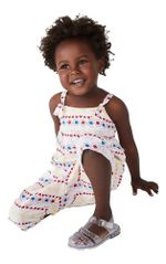 Macaquinho Infantil Menina Estampado Toddler Em Viscose