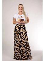 Saia Longa Feminina Com Abertura Frontal