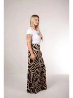 Saia Longa Feminina Com Abertura Frontal