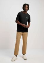 Camiseta Masculina Regular Em Malha De Algodão