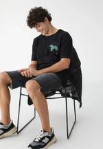 Camiseta Masculina Regular Em Malha De Algodão