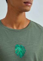 Camiseta Masculina Regular Em Malha De Algodão