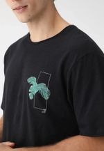 Camiseta Masculina Regular Em Malha De Algodão
