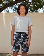 Bermuda Infantil Menino Em Tecido Dupla Face