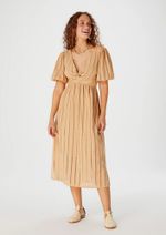 Vestido Midi Evasê Em Laise