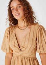 Vestido Midi Evasê Em Laise