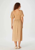 Vestido Midi Evasê Em Laise