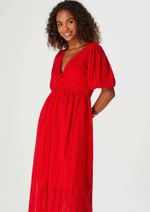 Vestido Midi Evasê Em Laise