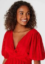 Vestido Midi Evasê Em Laise