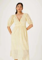 Vestido Midi Evasê Em Laise