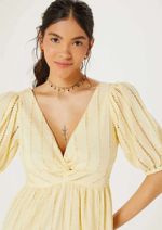 Vestido Midi Evasê Em Laise
