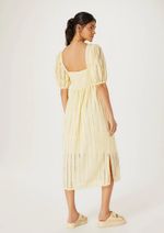 Vestido Midi Evasê Em Laise