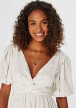 Vestido Midi Evasê Em Laise