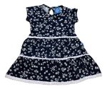 Vestido Bebê (2236) Azul-escuro 6-9 M