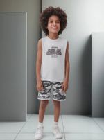 Conjunto Infantil Menino Em Algodão Estampado