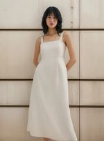 Vestido Midi Evasê Texturizado