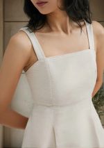 Vestido Midi Evasê Texturizado