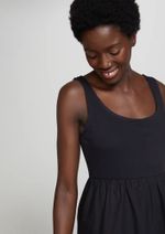 Vestido Midi Evasê Com Franzidos