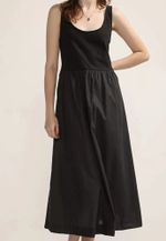 Vestido Midi Evasê Com Franzidos