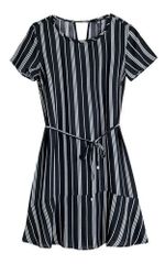 Vestido Curto Com Amarração Estampado