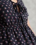 Vestido Curto Com Amarração Estampado