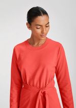 Vestido Em Moletom Midi Manga Longa