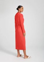Vestido Em Moletom Midi Manga Longa