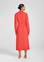 Vestido Em Moletom Midi Manga Longa