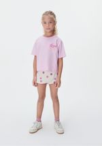 Conjunto Curto Infantil Menina Cropped E Shorts Transpassado