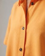 Camisa Feminina Manga Curta Em Linho