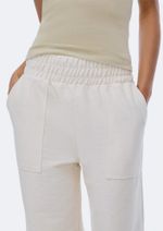 Calça Feminina Wide Leg Com Linho