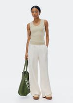 Calça Feminina Wide Leg Com Linho