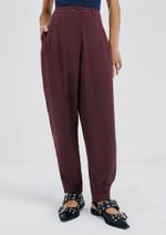 Calça Feminina Alfaiataria Carrot Cintura Alta Hering + Nv