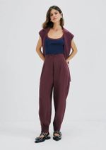 Calça Feminina Alfaiataria Carrot Cintura Alta Hering + Nv