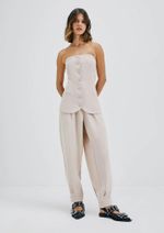 Calça Feminina Alfaiataria Carrot Cintura Alta Hering + Nv