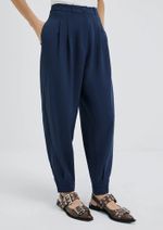 Calça Feminina Alfaiataria Carrot Cintura Alta Hering + Nv