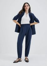 Calça Feminina Alfaiataria Carrot Cintura Alta Hering + Nv