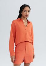 Camisa Feminina Manga Longa Em Viscolinho