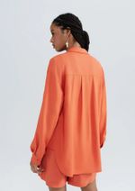 Camisa Feminina Manga Longa Em Viscolinho