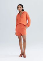 Camisa Feminina Manga Longa Em Viscolinho