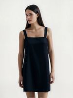 Vestido Curto Em Viscose Creponada